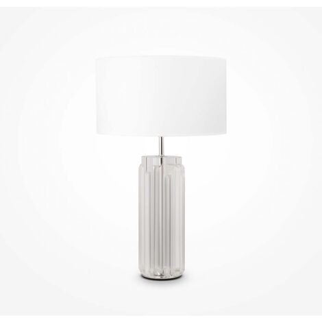 Lampe de Chevet Pied Métal Blanc