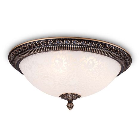 Plafonnier plafonnier lampe de salon lampe de salle à manger métal bronze D 37cm