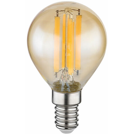 Ampoule LED rétro à filament, ampoule vintage E14, verre ambré, 5 watts 700  lumens 3000 Kelvin