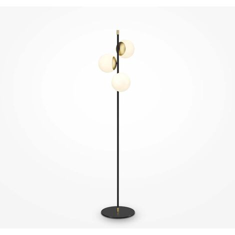 Lampadaire, lampadaire, liseuse, lampe de salon, lampe de chambre, or mat