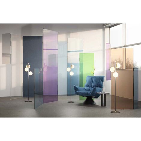 Lampadaire, lampadaire, liseuse, lampe de salon, lampe de chambre, or mat