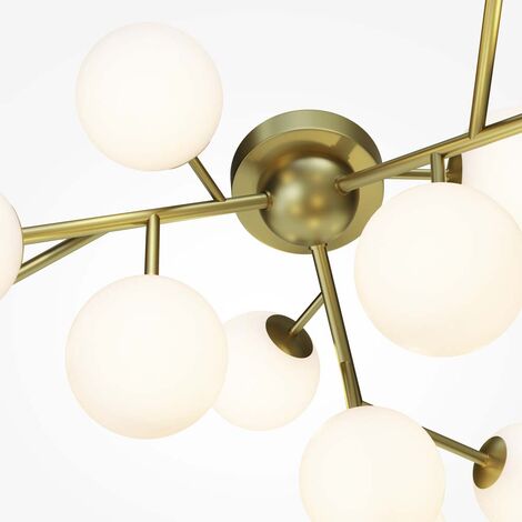 Plafonnier plafonnier lampe de salon lampe de salle à manger métal doré D 60 cm