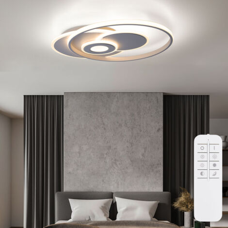 Plafonnier LED Hofstein Moderne Blanc - Lamde Plafond Pour Salon, Chambre, Couloir (1-3 Lumières)