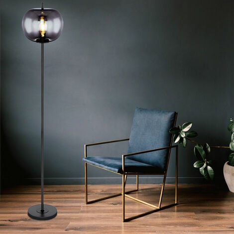Lampadaire sur Pied Salon métal Noir - Ø 23 cm x H 150 cm - lampe