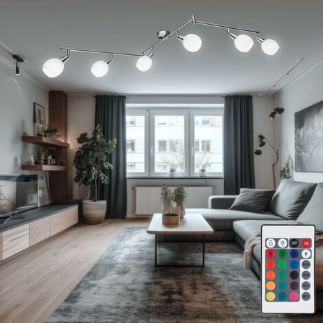 3 spots à LED COB RVB/blanc pour meubles de cuisine avec