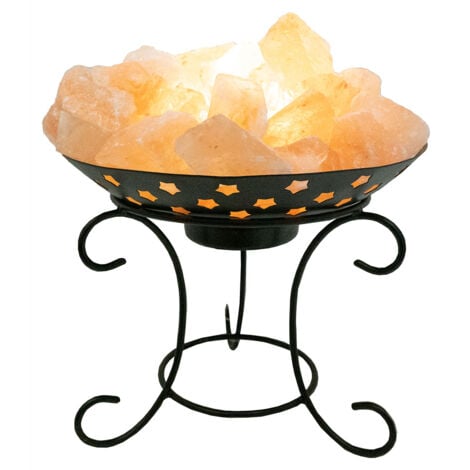 Lampe de table, lampe d'appoint, lampe de chevet, lampe de chambre, décoration cristal de sel