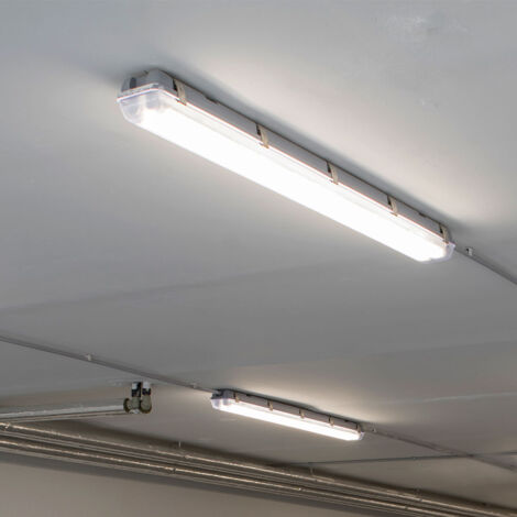20X Lampe LED Pour Locaux Humides Lampe De Bureau Cave Lampe 120cm 2 Tubes T8 De 18w Blanc Neutre 4500k Ip65 96641551