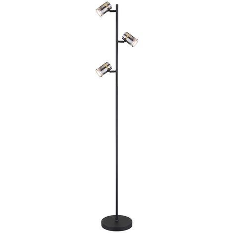 Lampadaire lampadaire lampe de salon lampe de chambre noir H 154 cm