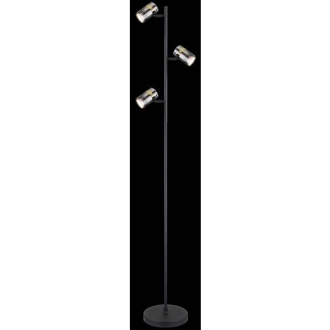 Lampadaire lampadaire lampe de salon lampe de chambre noir H 154 cm