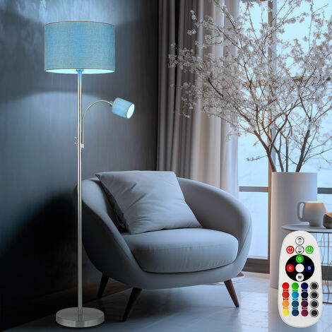 Lampadaire dimmable avec télécommande Lampadaire LED lampe de salle à  manger lampe de salon, RVB changement