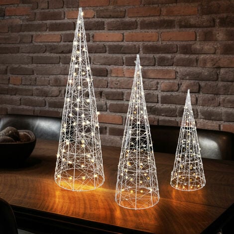 Cône LED décoration de Noël guirlande lumineuse décoration de l'Avent  éclairage de Noël cônes lumineux