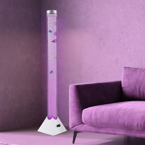 Colonne d'eau LED avec poissons