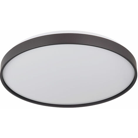 Plafonnier plafonnier LED lampe de chambre lampe de couloir opale anthracite D 48 cm