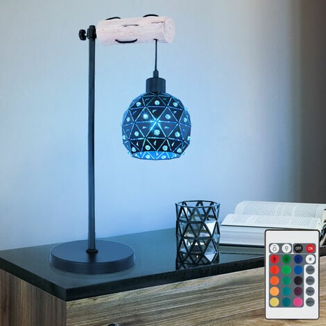 Lampe de table à pince LED dimmable lampe de lecture flexible lampe de  chevet noire 5W