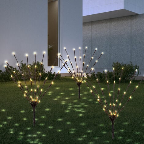 Lampe solaire piquet de terre LED décoration jardin Lampes