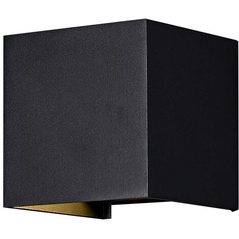 Applique Murale LED Extérieure Anthracite - Double éclairage Up & Down - IP54 - Spot GU10 Non Inclus