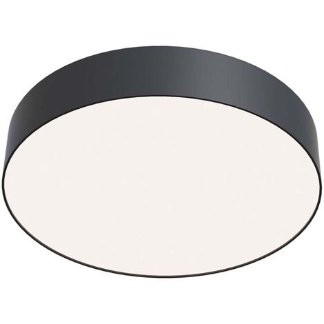Plafonnier plafonnier salon lumière chambre lampe métal noir LED