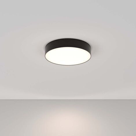 Plafonnier plafonnier salon lumière chambre lampe métal noir LED