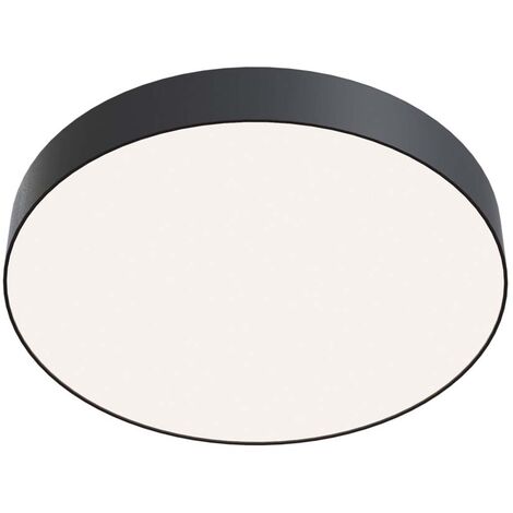 Plafonnier plafonnier salon lumière chambre lampe métal noir LED