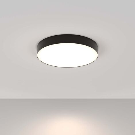 Plafonnier plafonnier salon lumière chambre lampe métal noir LED