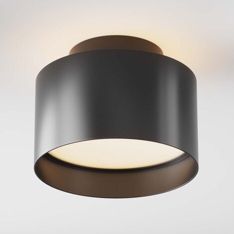 Plafonnier plafonnier salon lampe chambre lumière métal noir LED