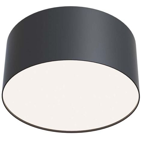 Plafonnier plafonnier salon lumière chambre lampe métal noir LED