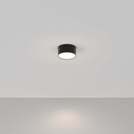 Plafonnier plafonnier salon lumière chambre lampe métal noir LED