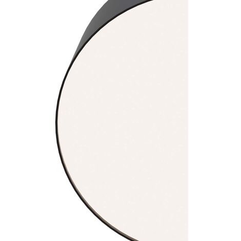 Plafonnier plafonnier salon lumière chambre lampe métal noir LED