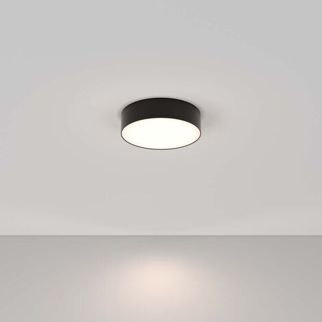 Plafonnier plafonnier salon lumière chambre lampe métal noir LED