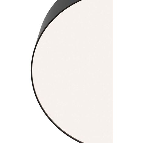 Plafonnier plafonnier salon lumière chambre lampe métal noir LED