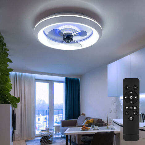 Ventilateur de plafond 42 pouces avec lumière LED 22w et télécommande 5 lames de ventilateur ABS pour chambre à coucher, salon, - Bricolage Ventilateur de plafond 42 pouces avec lumière LED 22w et télécommande 5 lames de ventilateur ABS pour chambre à coucher, salon, - Bricolage