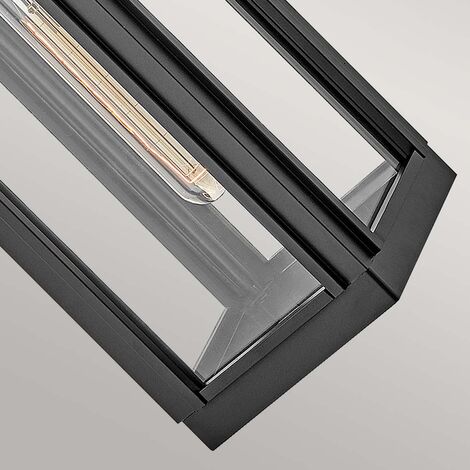 Eglo Aloria - Lanterne Extérieure à 1 Ampoule Noire IP44, E27