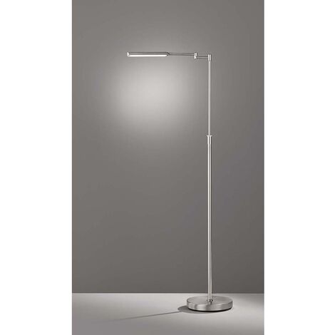 Lampadaire Siamado, Lampe Moderne En Métal Noir Avec Les Bras Réglables