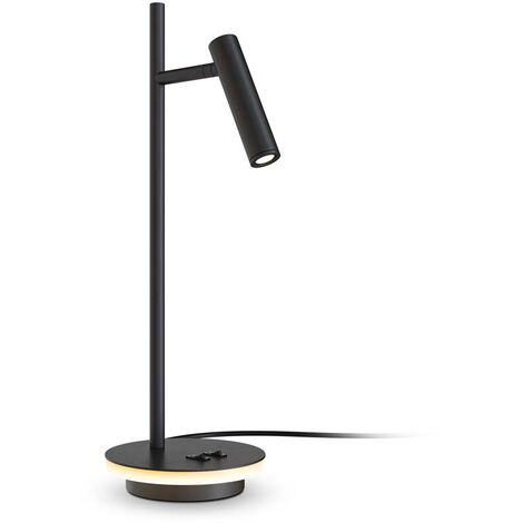 Lampe de table lampe de bureau lampe de table spot noir lampe de lecture LED mobile