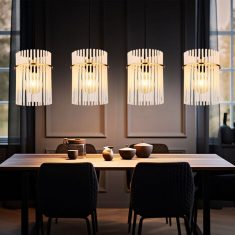 FWX Luminaire Suspendu LED Grand Lustre de Table d'intérieur Hauteur