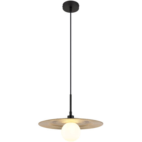 Suspension lampe suspendue lampe de table à manger lampe de salon rétro dorée H 120 cm