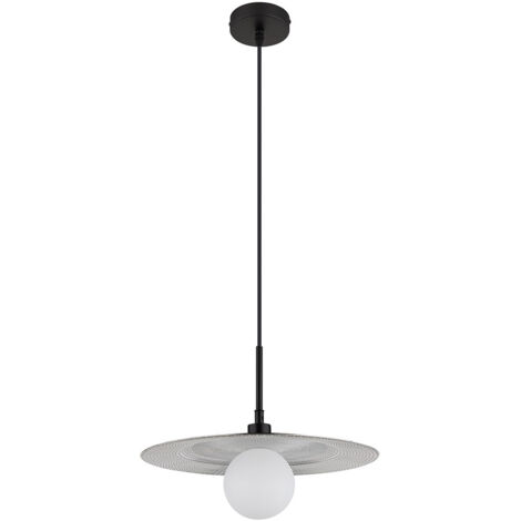 Suspension lampe suspendue lampe de table à manger lampe de salon rétro argentée H 120 cm