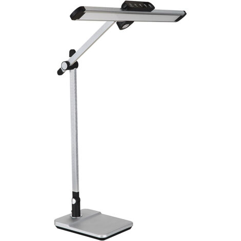 Lampe de table lampe de table lampe de lecture lampe de couloir lumière latérale argent LED CCT