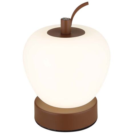 Lampe de chevet lampe de table lampe de table LED pomme lampe de chambre H 16,5 cm