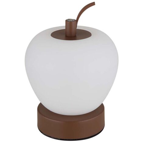 Lampe de chevet lampe de table lampe de table LED pomme lampe de chambre H 16,5 cm