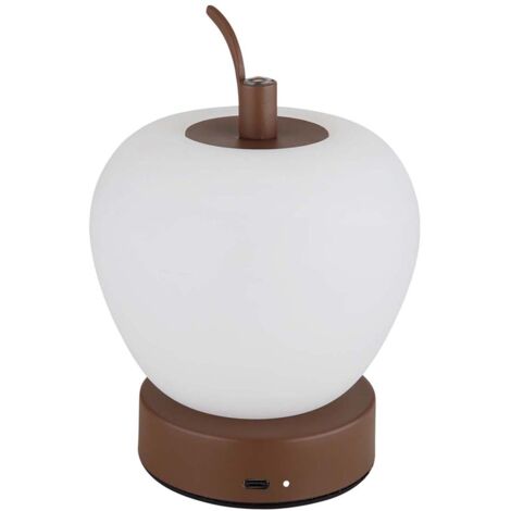 Lampe de chevet lampe de table lampe de table LED pomme lampe de chambre H 16,5 cm