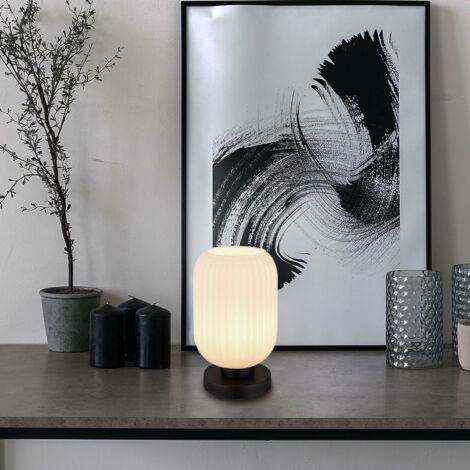 Lampe de table lampe de chevet lampe de lecture lampe de salon lampe de lecture en verre H 24 cm