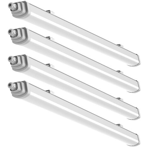 Tube LED étanche IP65 Pour Pièce Humide - Longueur 60/120/150 Cm - Pour Salle De Bain, Atelier - NEUF Denotip