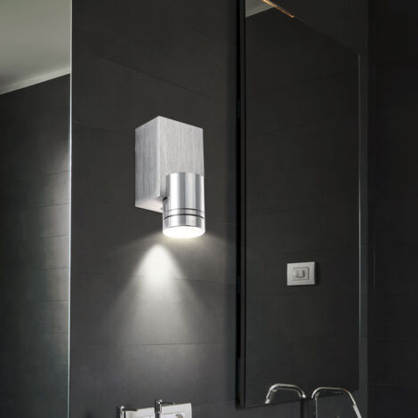 APPLIQUE MURALE LUMINAIRE de Salon Couloir LED Escalier Chrome Alu