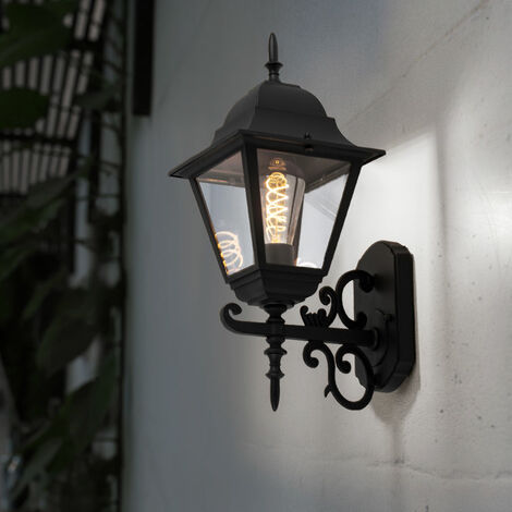 Applique murale Éclairage de terrasse Lampe de balcon Luminaire extérieur  Verre