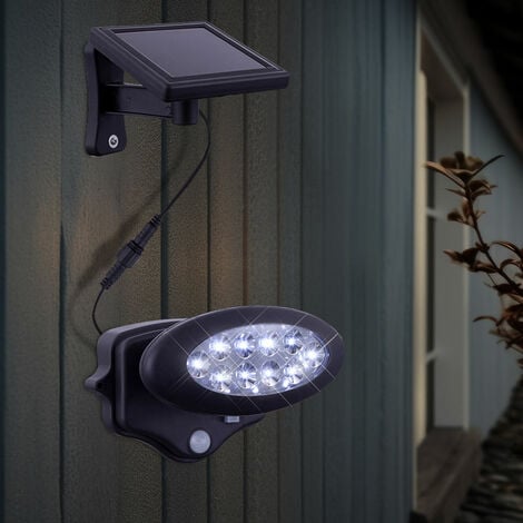Lampe Solaire Extérieur, 4 Pack Spot Solaire Extérieur avec Détecteur de  Mouvement, LED Eclairage Solaire Exterieur