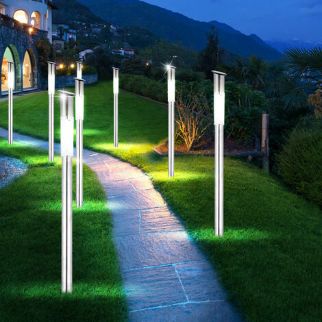 Lot de 4 lampes d'extérieur jardin lampes solaires LED lampes enfichables