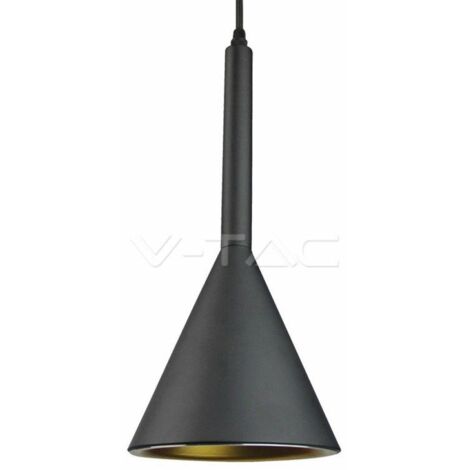 Suspension Chambre à coucher Éclairage du couloir Lampe ALU suspendue noir or Vtac 3869 (1/4)