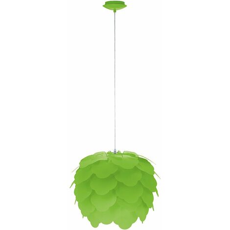 Etude suspension lampe verte enfichable fleur suspension acier bricoler Eglo Filetta 92988 (1/8)