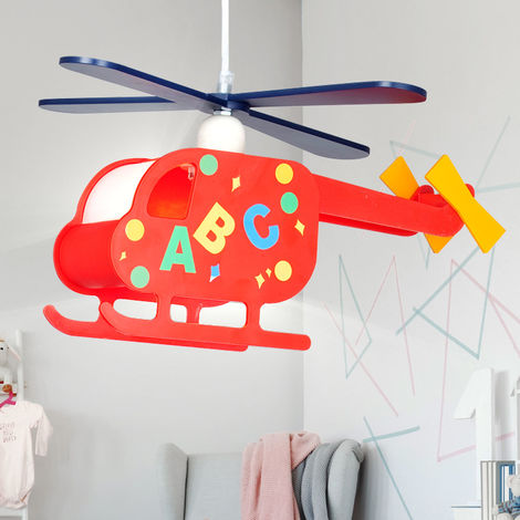 Lustre Pour La Chambre D Enfant Lustre En Forme D Un Helicoptere Multicolore Globo